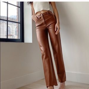 Wilfred Brown High-Waisted Pants-Like new without tags!